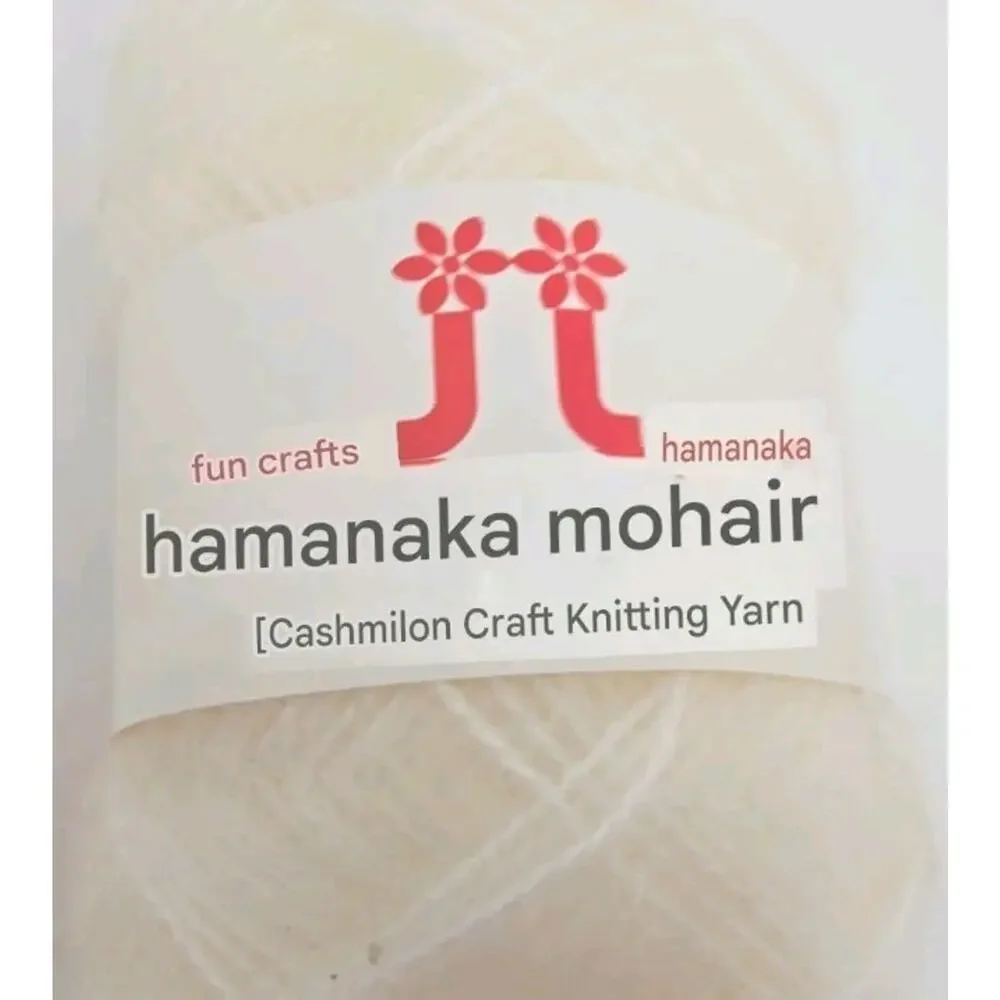 Hamanaka‎ Knitting Yarn Thread Color #1 Lot E White Lot of 10 U326